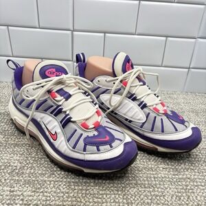 Nike Air Max Raptors Women's Size 8.5 White Purple Pink AH6799-110 Reflective